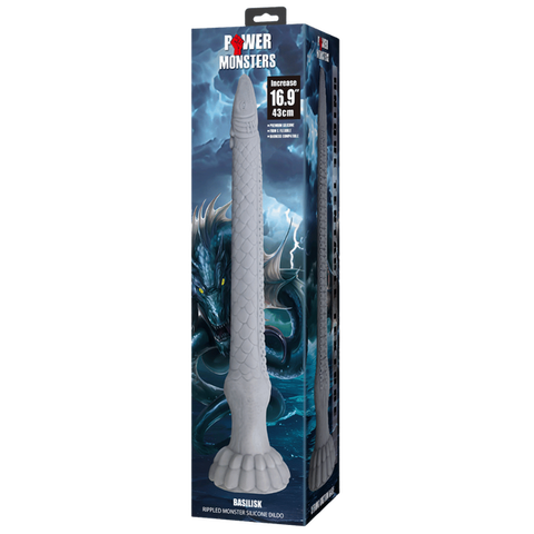 Baile Basilisk 16.9 Inch Rippled Huge Silicone Dildo - Realistic Dildos