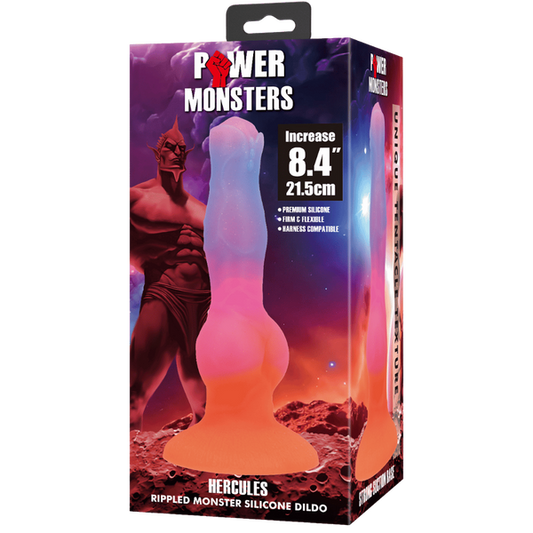 Baile Hercules 8.4 Inch Ripples Monster Silicone Dong - Realistic Dildos