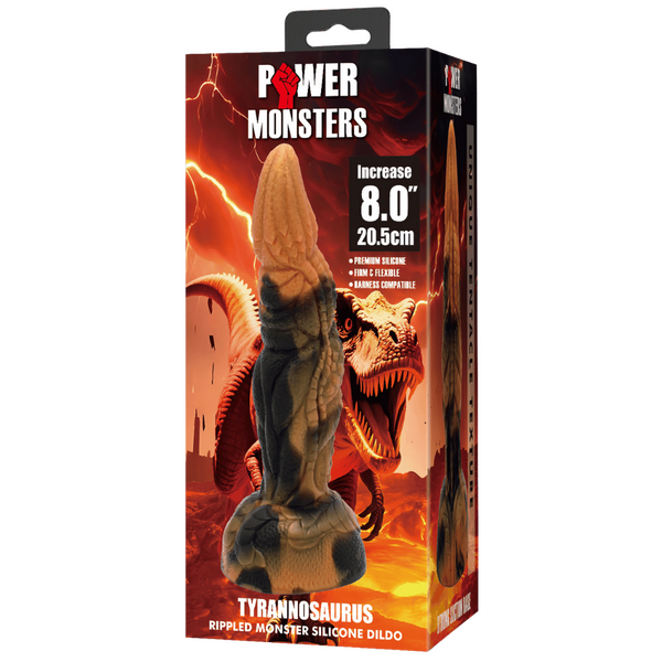 Baile Tyrannosaurus 8 Inch Textured Silicone Dong - Realistic Dildos