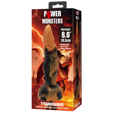 Baile Tyrannosaurus 8 Inch Textured Silicone Dong - Realistic Dildos