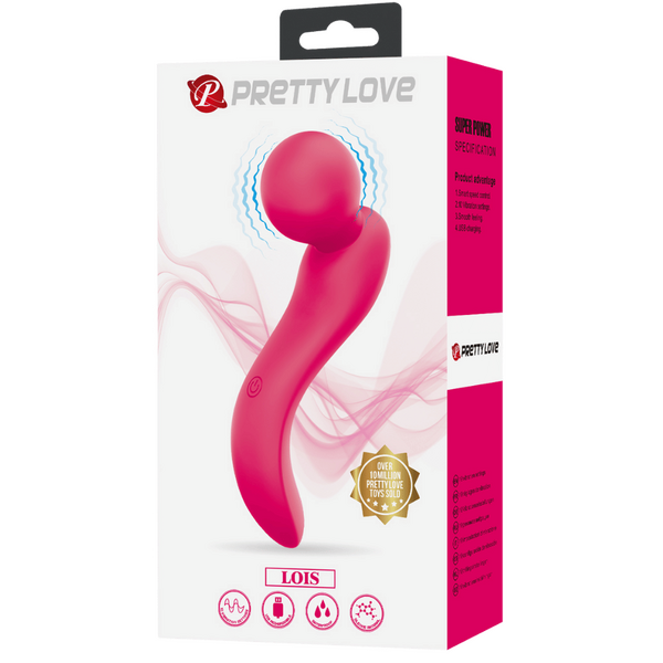 Pretty Love Lois Rechargeable Body Wand Vibrator Pink Body Wands