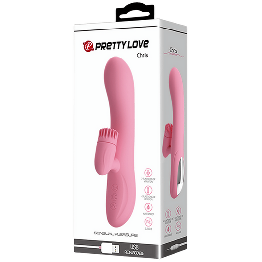 Pretty Love Chris Rotating Tongue Rabbit Vibrator Rabbit Vibrators
