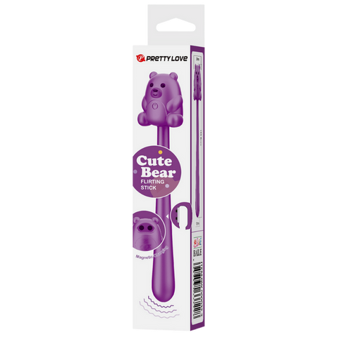 Pretty Love Cute Bear Flirting Stick Adult Massager - Personal Massagers