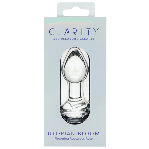 Creative Conceptions Utopian Bloom Glass Butt Plug - Glass Sex Toys
