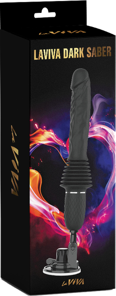 La Viva Dark Saber Multi Function Vibrating Dildo Black Vibrating Dildos