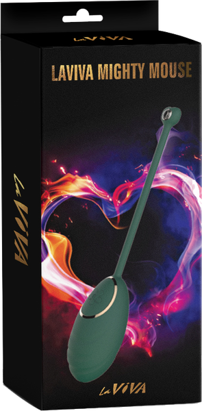 La Viva Mighty Mouse Remote Controlled Vibrating Love Egg Teal {% if variant != 'Default Title' and variant != blank %} {% endif %} Love Eggs and Kegel Exercisers