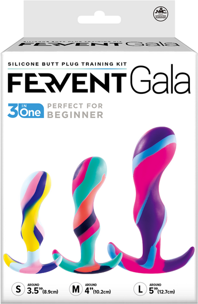 Fervent Gala Silicone Butt Plug Training Kit Butt Plugs