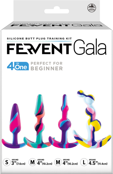 Fervent Gala Flared Base Silicone Butt Plug Training Kit Butt Plugs
