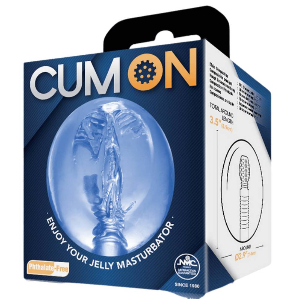 Cum On Pocket Jelly Flexible Male Masturbator 3.5 Inches Masturbators and Strokers