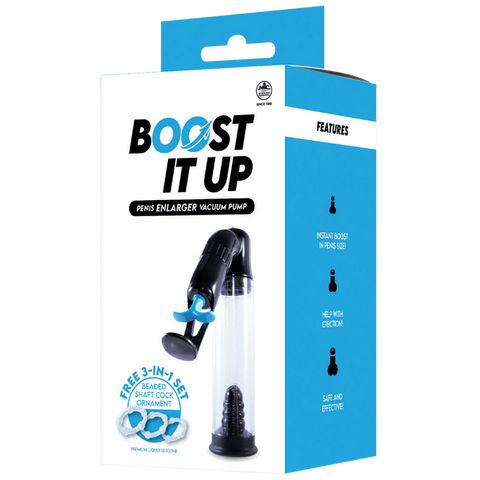 Boost It Up Male Penis Enlarger Vacuum Pump Device - Penis Pumps And Stretchers