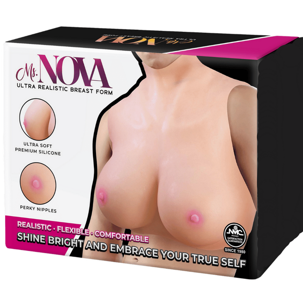 Ms. Nova Ultra Realistic Ultra Soft Silicone Breast Form Breast and Nipple Toys