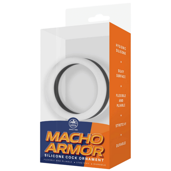 Excellent Power Stretchy Silicone Cock Ornament Grey Stretchy Cock Rings