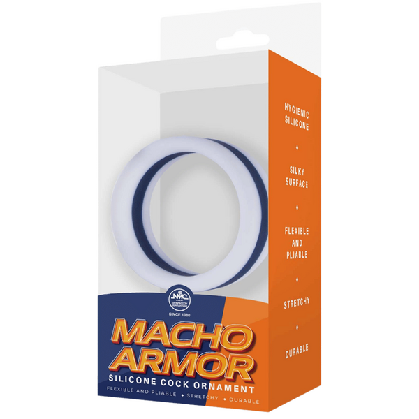 Excellent Power Stretchy Silicone Cock Ornament Blue Stretchy Cock Rings