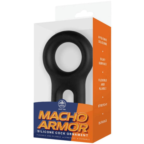 Macho Armor Flexible and Pilable Silicone Cock and Ball Ornament - Ball and Cock Toys