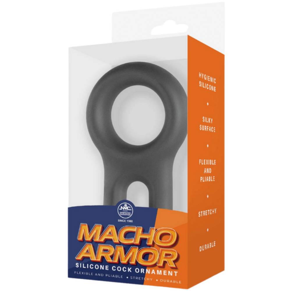 Macho Armor Flexible and Pilable Silicone Cock and Ball Ornament Ball and Cock Toys