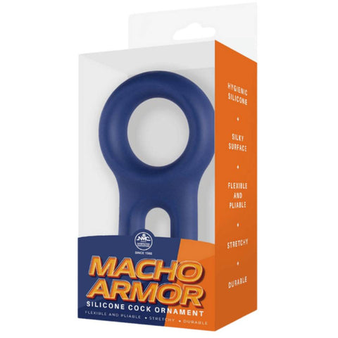 Macho Armor Flexible and Pilable Silicone Cock and Ball Ornament - Ball and Cock Toys