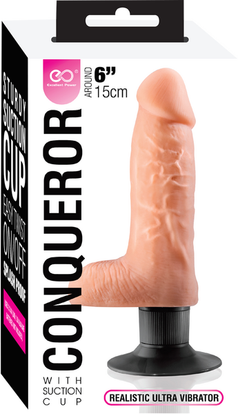 Excellent Power Conqueror Realistic Dildo 6 Inch Flesh Realistic Dildos