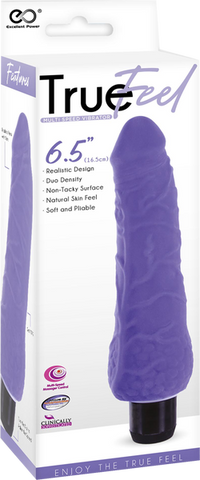 True Feel Slim Soft and Pilable Vibrating Realistic Dildo - Vibrating Dildos