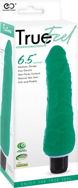 True Feel Slim Soft and Pilable Vibrating Realistic Dildo Vibrating Dildos