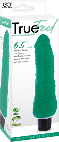 True Feel Slim Soft and Pilable Vibrating Realistic Dildo - Vibrating Dildos