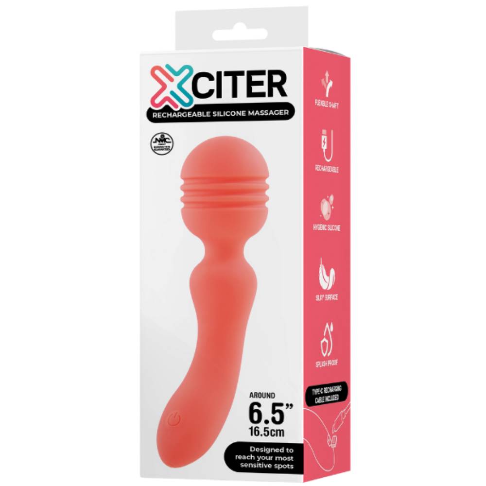 Excellent Power Exciter Rechargeable Silicone Body Wand Massager Body Wands