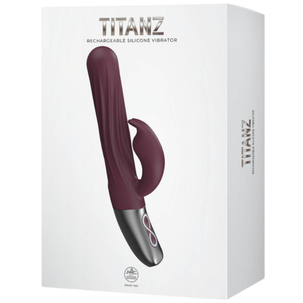 Titanz 10 Functions Thrusting Rabbit Rechargeable Silicone Vibrator Rabbit Vibrators