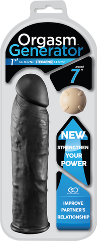 Excellent Power 7 Inches Orgasm Generator Penis Sleeve - Penis Sleeves and Extenders