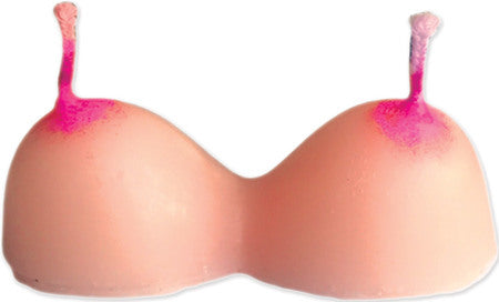 Hott Products Boobie Shape Novelty Party Candles 3 Piece Party Gifts and Novelties
