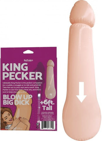 Hott Products King Pecker Penis Shape Inflatable Doll - Party Gifts and Novelties