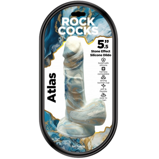 Rock Cocks Atlas Harness Compatible Realistic Textured Dildo 5.5 Inch - Realistic Dildos