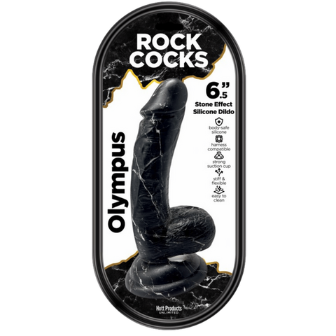 Rock Cocks Olympus Suction Cup Textured Realistic Dildo 6.5 Inch - Realistic Dildos