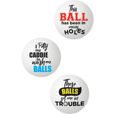 Hott Products Balls Deep Novelty Golf Balls - Party Gifts and Novelties