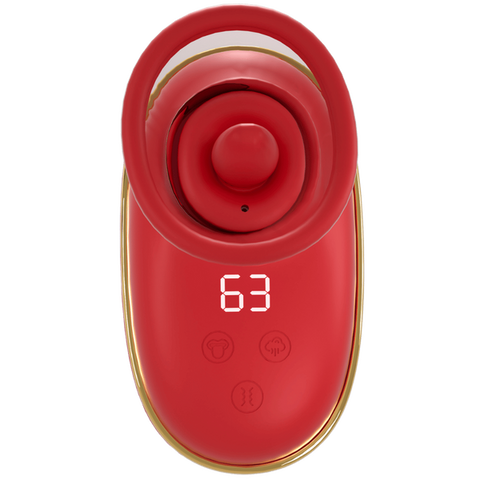 Amovibe Vortex Sucking & Licking Clitoral Stimulator Red - Clit Ticklers and Pulsators