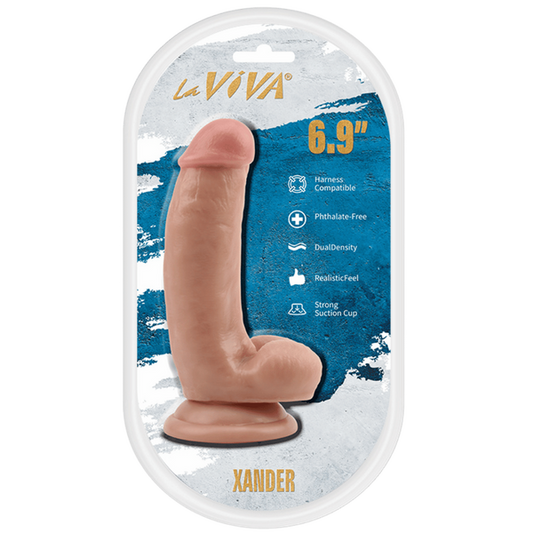 La Viva Xander 6.9 Inches Realistic Feel Dildo Flesh - Realistic Dildos