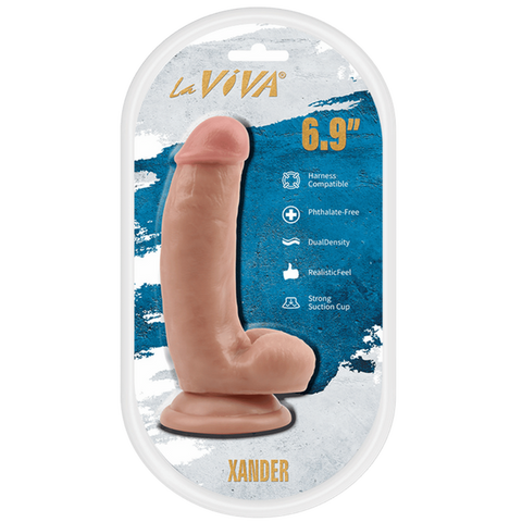 La Viva Xander 6.9 Inches Realistic Feel Dildo Flesh - Realistic Dildos
