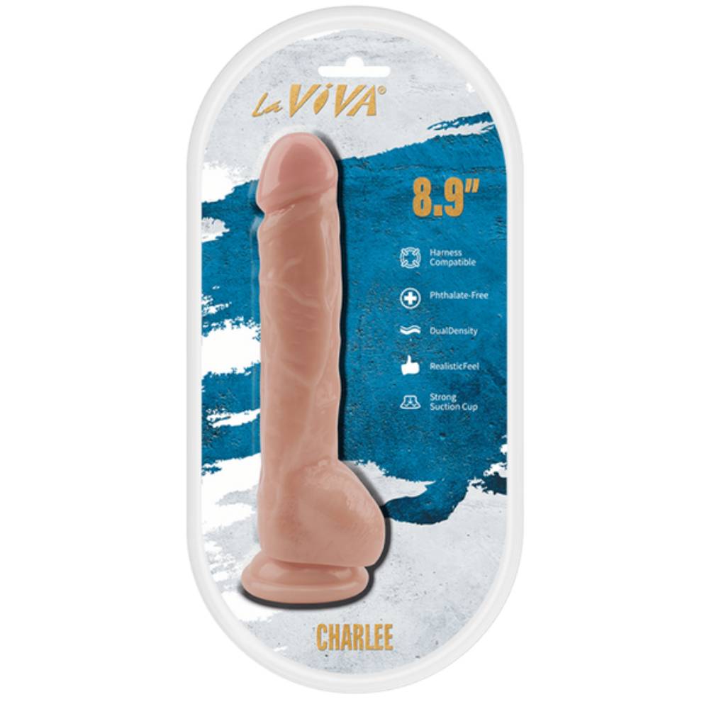 La Viva Charlee 8.9 Inches Realistic Dong Flesh Realistic Dildos
