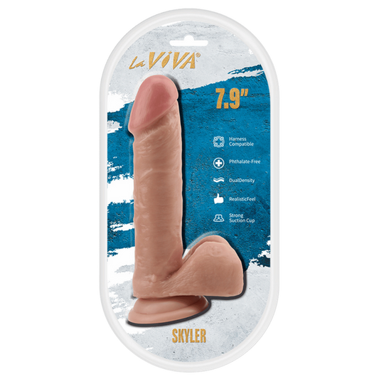 La Viva Skyler 7.9 Inches Realistic Looking Dildo Flesh - Realistic Dildos