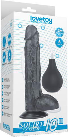 Squirt Extreme Realistic Looking Dong Black - Realistic Dildos