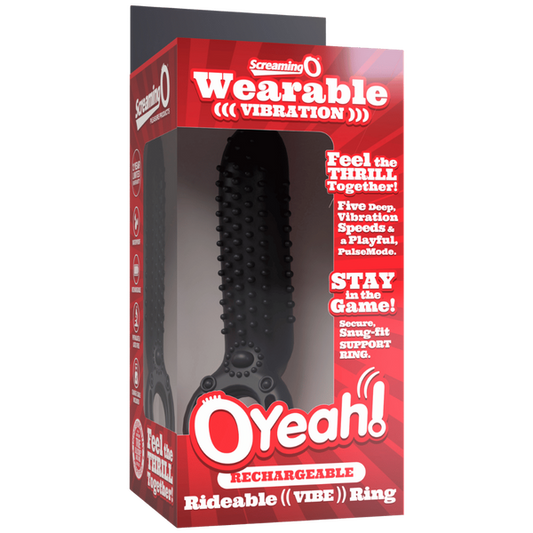 Screaming O OYeah Rechargeable Rideable Vibrating Cock Ring - Vibrating Cock Rings