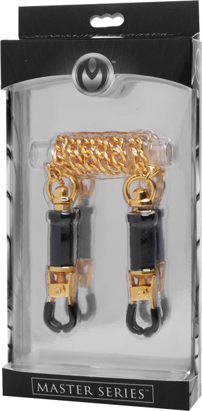 Master Series Deluxe Adjustable Bondage Nipple Clamps Nipple and Clit Clamps