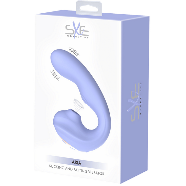 SXE Novelties Aria Sucking and Patting Vibrator - Clit Ticklers and Pulsators