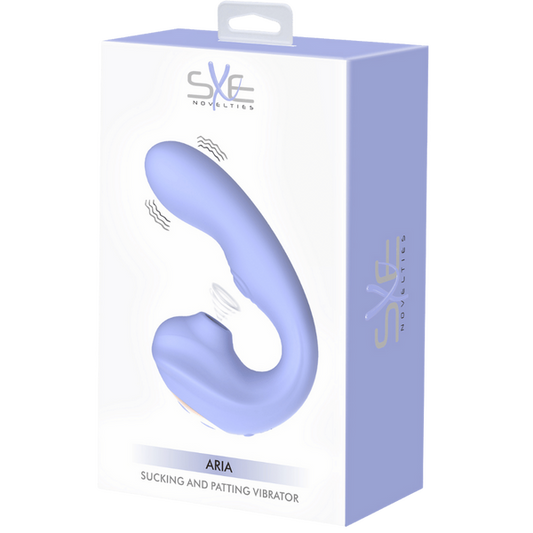 SXE Novelties Aria Sucking and Patting Vibrator Clit Ticklers and Pulsators