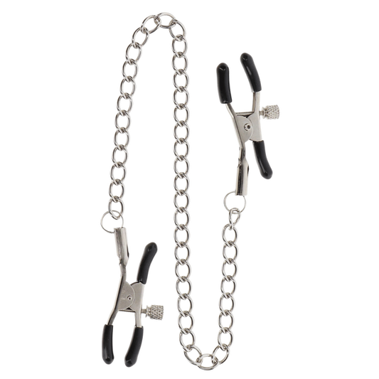 Scala Adjustable Nipple Clamps With Chain Nipple and Clit Clamps