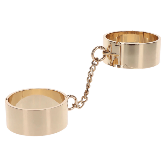 Scala Taboom Gold Metal Slave Wrist Cuffs Cuffs And Restraints