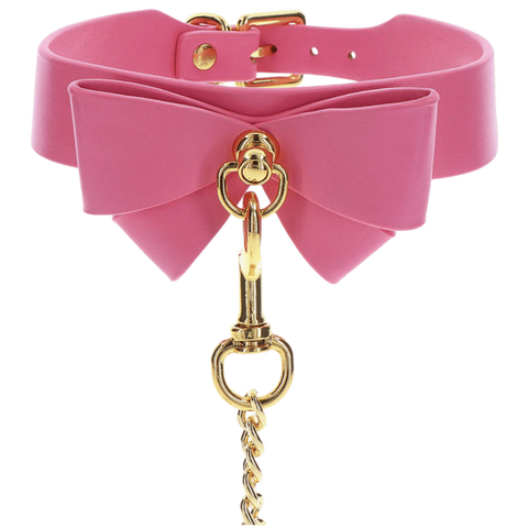 Scala Taboom PU Leather Fetish Collar and Leash - Collars and Leads