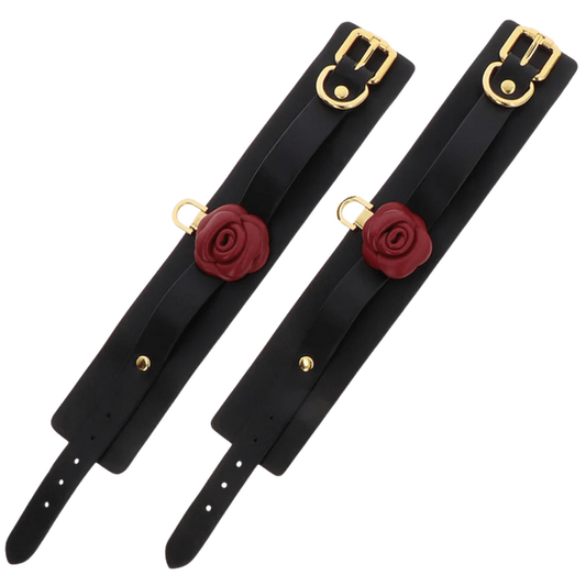 Scala TABOOM Wild Roses Bondage Wrist Cuffs Set Cuffs And Restraints
