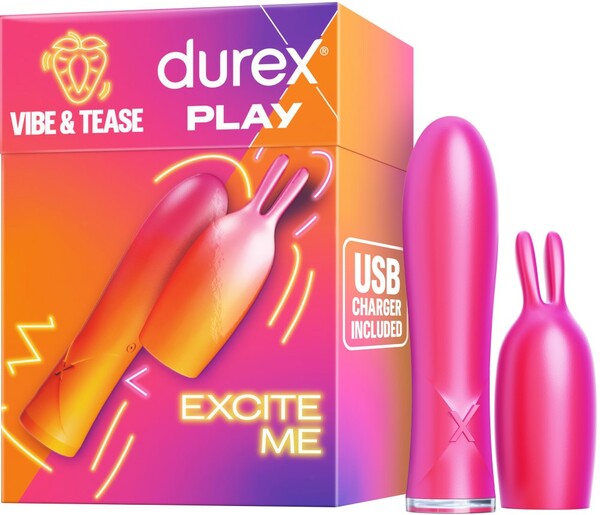 Durex Play Vibe & Tease 2 In 1 G Spot Vibrator & Teaser Tip G-Spot Vibrators