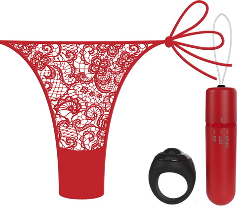 Screaming O Vibrating Panty Set With Remote Ring 4t High Pitch Treble - Remote Control Vibrators