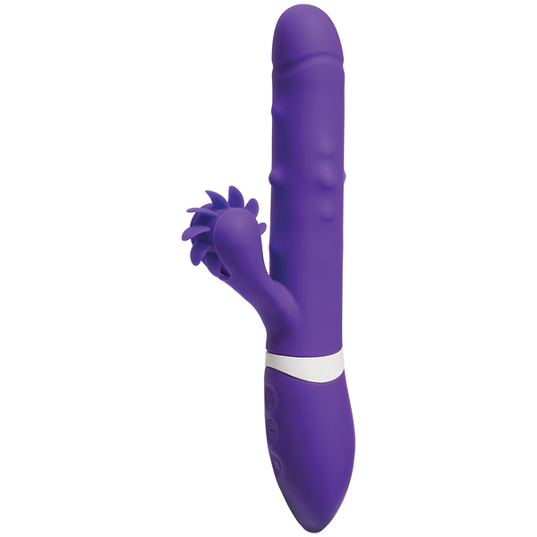 IVibe Iroll Multi Function Rabbit Vibrator With Rotating Tongue Purple Rabbit Vibrators