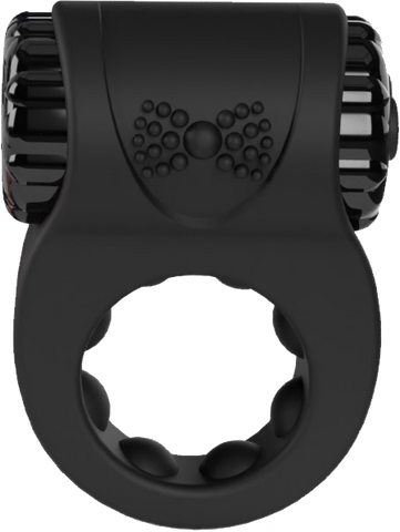 Charged BigO Ritz Rechargeable Vibrating Mens Cock Ring Black - Vibrating Cock Rings